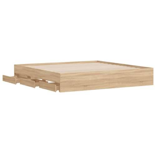 Okvir za krevet s ladicama boja hrasta 180x200 cm - sonoma hrast 180 x 200 cm Cijena