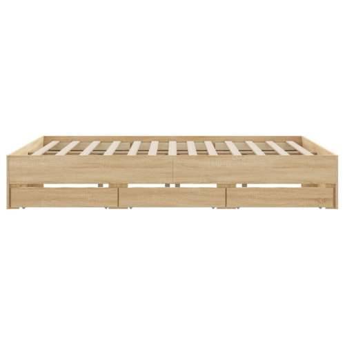 Okvir za krevet s ladicama boja hrasta 180x200 cm - sonoma hrast 180 x 200 cm Cijena