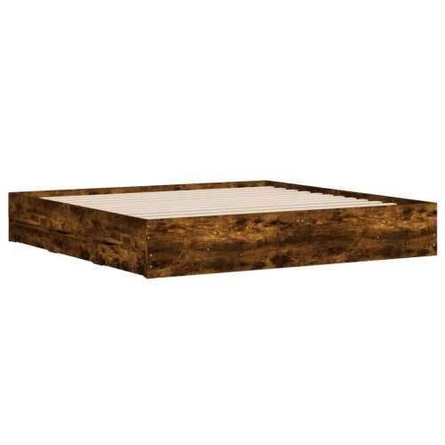 Okvir kreveta s ladicama boja hrasta 180x200 cm - Dimljeni hrast 180 x 200 cm Cijena