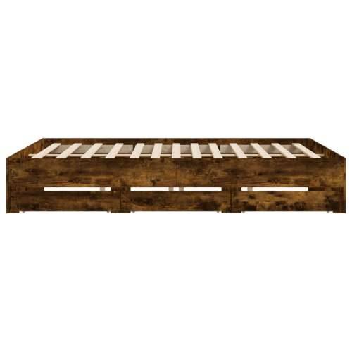 Okvir kreveta s ladicama boja hrasta 180x200 cm - Dimljeni hrast 180 x 200 cm Cijena