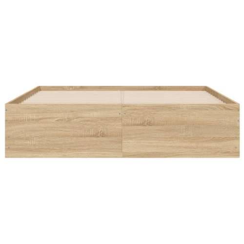Okvir za krevet s ladicama boja hrasta 120x200 cm drveni - sonoma hrast 120 x 200 cm Cijena