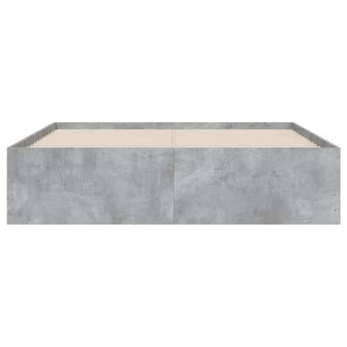 Okvir kreveta s ladicama siva boja betona 120x190 cm drveni - Beton siva 120 x 190 cm Cijena