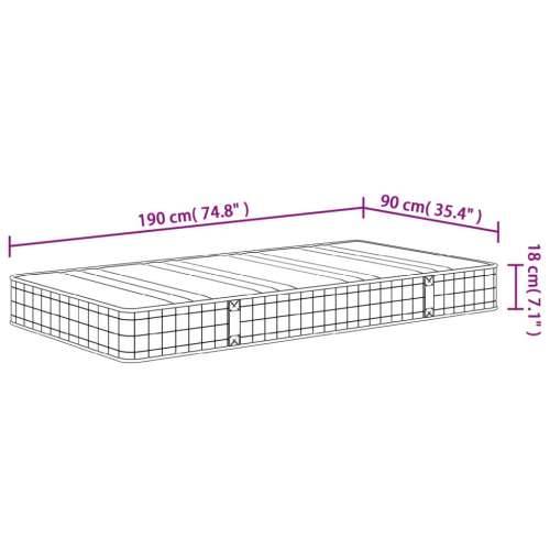Madrac s oprugama bonnell srednji 90x190 cm bračni - 90 x 190 cm 1 Cijena
