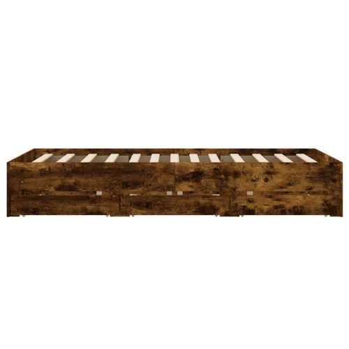 Okvir kreveta s ladicama boja hrasta 120x190 cm - Dimljeni hrast 120 x 190 cm Cijena