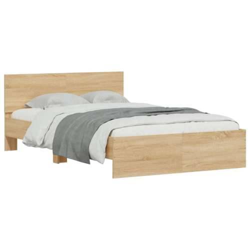 Okvir kreveta s uzglavljem boja hrasta 120x190 cm - sonoma hrast 120 x 190 cm Cijena