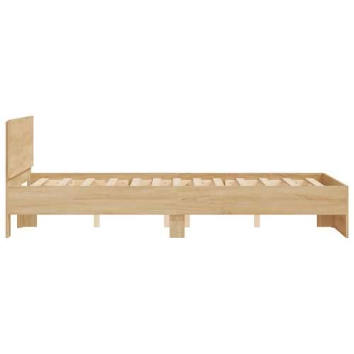 Okvir kreveta s uzglavljem boja hrasta 120x190 cm - sonoma hrast 120 x 190 cm Cijena