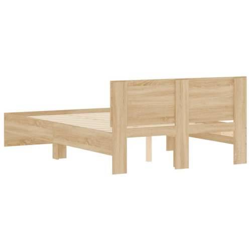 Okvir kreveta s uzglavljem boja hrasta 120x190 cm - sonoma hrast 120 x 190 cm Cijena