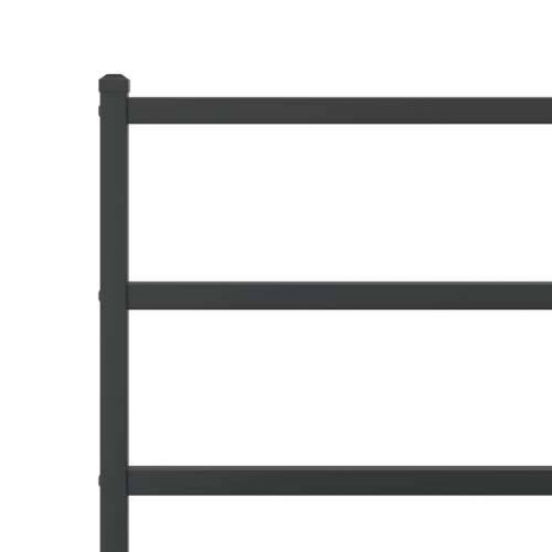 Metalni okvir kreveta s uzglavljem i podnožjem crni 100x200 cm - Crna 100 x 200 cm s uzglavljem i podnožjem Cijena