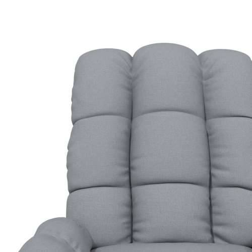Masažna fotelja od tkanine svjetlosiva - Svjetlosiva 1 Cijena
