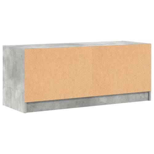 TV ormarić sa staklenim vratima boja betona 102x37x42 cm - Beton siva 1 Cijena