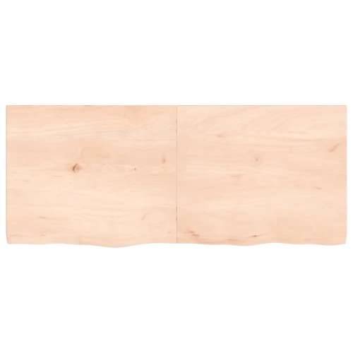 Kupaonska radna ploča 120x50x(2-4) cm netretirano masivno drvo - Prirodna 120 x 50 x 4 cm Cijena