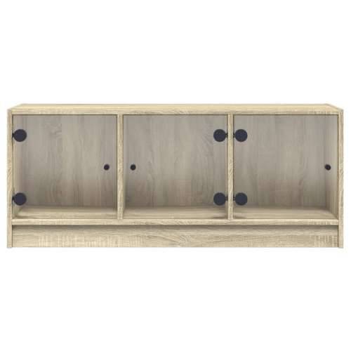 TV ormarić sa staklenim vratima boja hrasta sonome 102x37x42 cm - sonoma hrast 1 Cijena