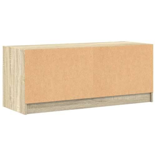 TV ormarić sa staklenim vratima boja hrasta sonome 102x37x42 cm - sonoma hrast 1 Cijena