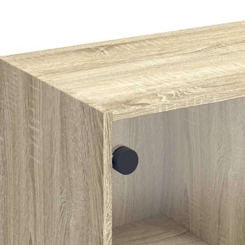 TV ormarić sa staklenim vratima boja hrasta sonome 102x37x42 cm - sonoma hrast 1 Cijena