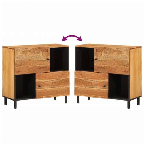 Bočni ormarić 80 x 33 x 75 cm od masivnog bagremovog drva - Prirodna 1 Masivno bagremovo drvo Cijena