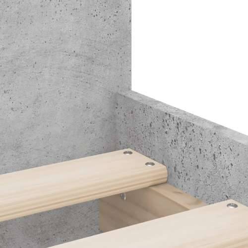 Okvir kreveta s ladicama siva boja betona 90x190 cm - Beton siva 90 x 190 cm Cijena