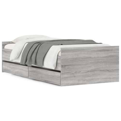 Okvir kreveta s ladicama boja hrasta sonome 90 x 190 cm - Sivi hrast sonoma 90 x 190 cm Cijena