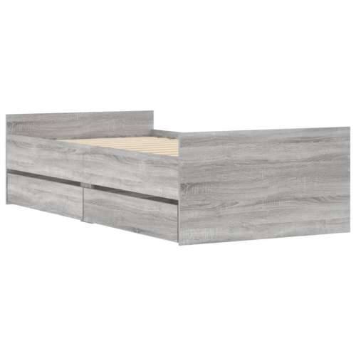 Okvir kreveta s ladicama boja hrasta sonome 90 x 190 cm - Sivi hrast sonoma 90 x 190 cm Cijena