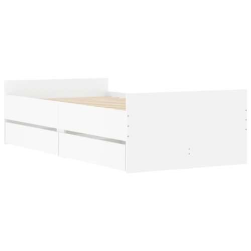 Okvir kreveta s ladicama bez madraca bijeli 90x190 cm - Bijela 90 x 190 cm Cijena