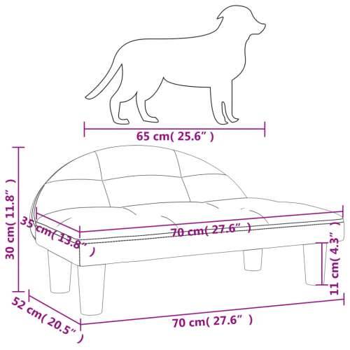 Krevet za pse smeđi 70x52x30 cm baršunasti Cijena