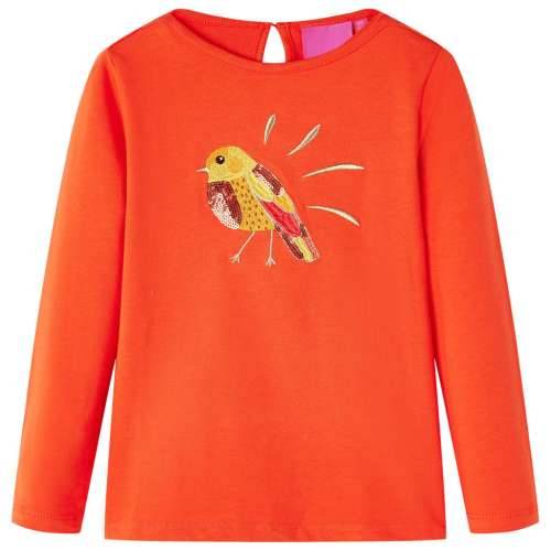 Dječja majica s dugim rukavima tamnonarančasta 140 - orange 140 (9 – 10 godina) Cijena