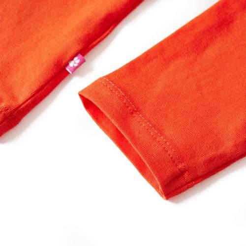 Dječja majica s dugim rukavima tamnonarančasta 140 - orange 140 (9 – 10 godina) Cijena