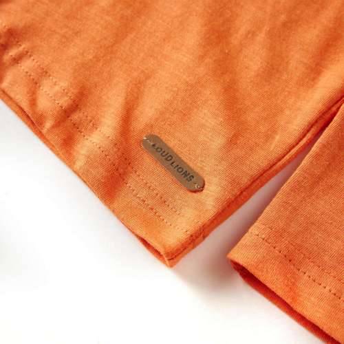 Dječja majica s dugim rukavima tamnonarančasta 116 - orange 116 (5 – 6 godina) Cijena