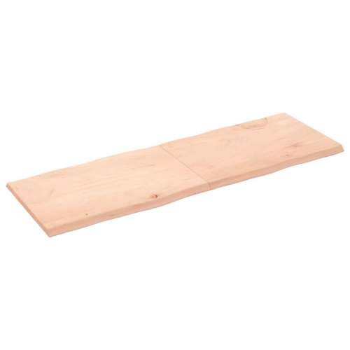 Stolna ploča 180x60x(2-4) cm od masivnog drva sa živim rubom - Prirodna 180 x 60 x 4 cm 1 Cijena