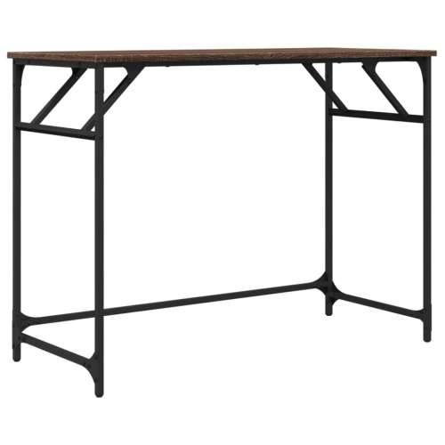 Radni stol boja hrasta 100x45x76 cm konstruirano drvo i čelik - Smeđi hrast Cijena