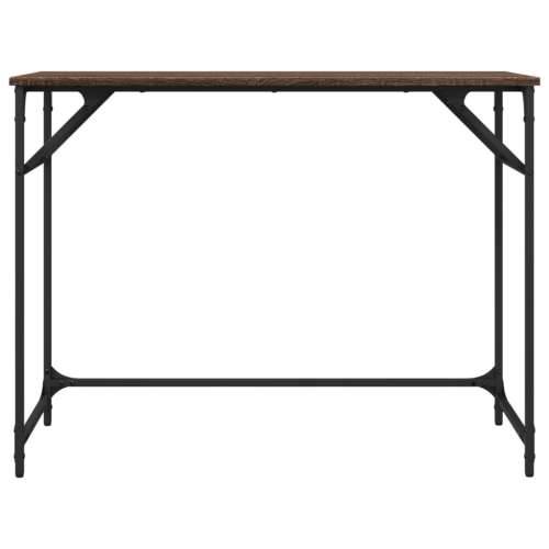 Radni stol boja hrasta 100x45x76 cm konstruirano drvo i čelik - Smeđi hrast Cijena