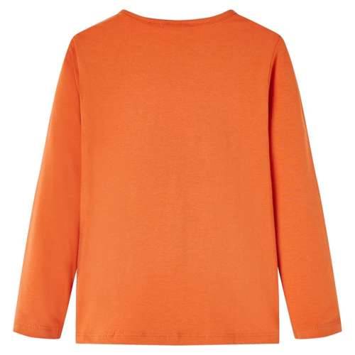 Dječja majica s dugim rukavima tamnonarančasta 140 - orange 140 (9 – 10 godina) Cijena