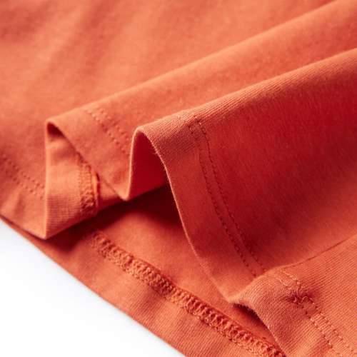 Dječja majica s dugim rukavima tamnonarančasta 140 - orange 140 (9 – 10 godina) Cijena