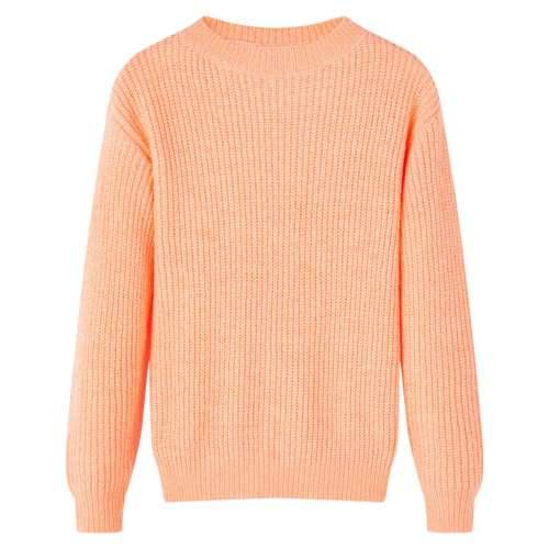 Dječji džemper pleteni jarkonarančasti 140 orange 140 (9 – 10 godina) Cijena