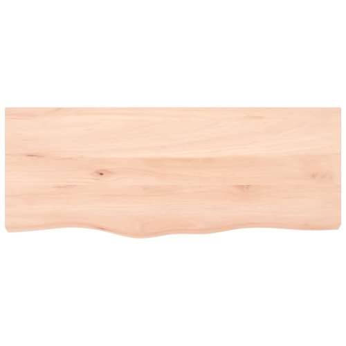 Kupaonska radna ploča 100x40x(2-6) cm netretirano masivno drvo - Prirodna 100 x 40 x 6 cm Cijena