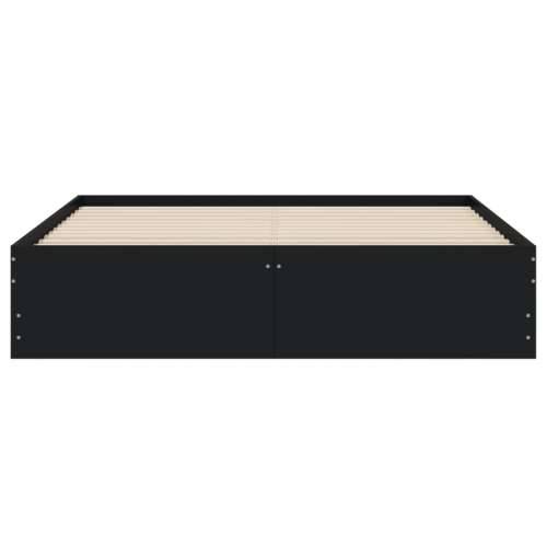 Okvir za krevet s ladicama crni 140x190 cm konstruirano drvo - Crna 140 x 190 cm Cijena