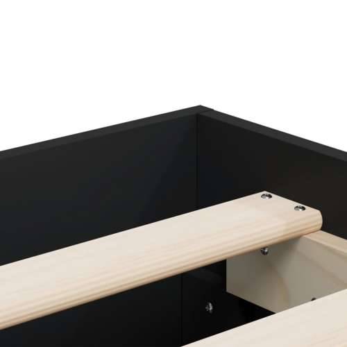 Okvir za krevet s ladicama crni 140x190 cm konstruirano drvo - Crna 140 x 190 cm Cijena