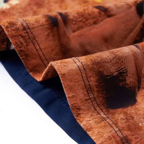 Dječja haljina s dugim rukavima modra 140 - Mornarsko plava 140 (9 – 10 godina) Cijena