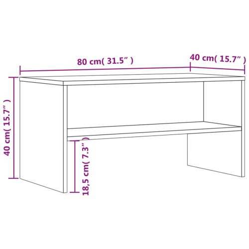 TV ormarić siva boja hrasta 80x40x40 cm od konstruiranog drva - Sivi hrast sonoma 1 Cijena