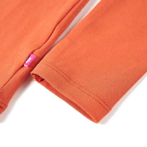 Dječja majica s dugim rukavima tamnonarančasta 104 - orange 104 (3 – 4 godine) Cijena