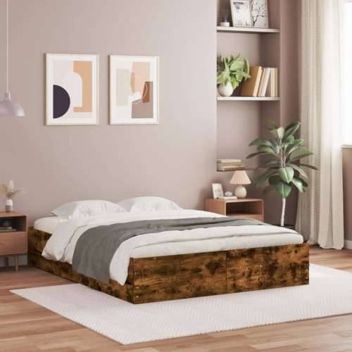 Okvir kreveta s ladicama boja hrasta 140x190 cm - Dimljeni hrast 140 x 190 cm Cijena