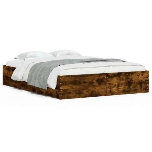 Okvir kreveta s ladicama boja hrasta 140x190 cm - Dimljeni hrast 140 x 190 cm Cijena