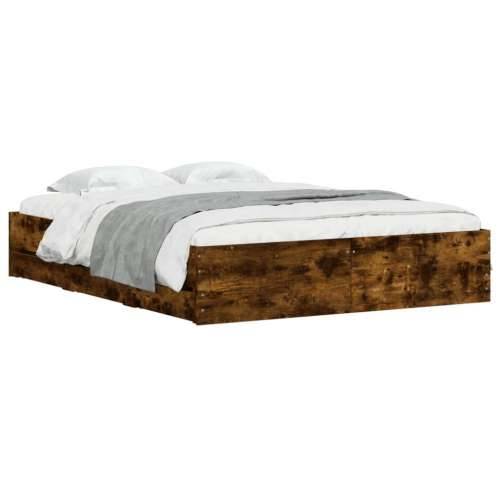 Okvir kreveta s ladicama boja hrasta 140x190 cm - Dimljeni hrast 140 x 190 cm Cijena