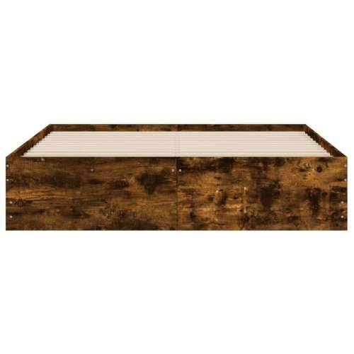 Okvir kreveta s ladicama boja hrasta 140x190 cm - Dimljeni hrast 140 x 190 cm Cijena