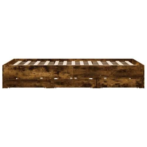 Okvir kreveta s ladicama boja hrasta 140x190 cm - Dimljeni hrast 140 x 190 cm Cijena