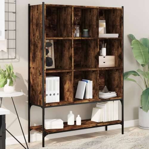 Regal za knjige boja hrasta 102x30x141,5 cm konstruirano drvo - Dimljeni hrast 1 Cijena