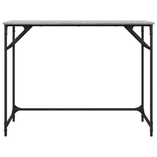 Radni stol boja hrasta 100x45x76 cm konstruirano drvo i čelik - Sivi hrast sonoma Cijena