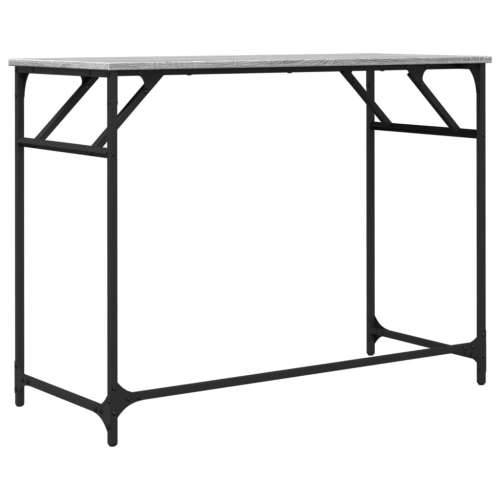 Radni stol boja hrasta 100x45x76 cm konstruirano drvo i čelik - Sivi hrast sonoma Cijena