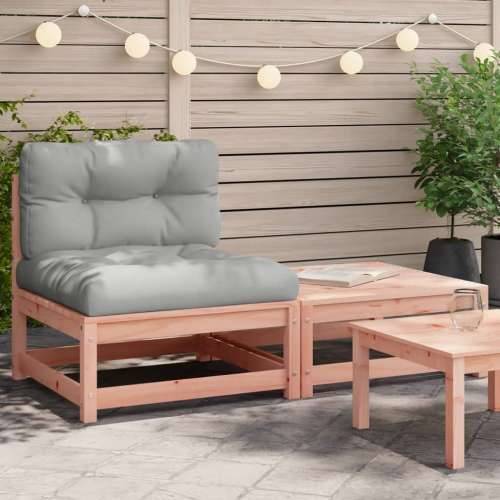 Vrtna sofa bez naslona za ruke s jastucima i tabureom - Prirodni douglas 1 armless sofa Cijena