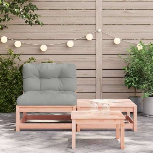 Vrtna sofa bez naslona za ruke s jastucima i tabureom - Prirodni douglas 1 armless sofa Cijena