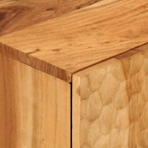 Bočni ormarić 90 x 33 x 75 cm od masivnog bagremovog drva - Prirodna 1 Masivno bagremovo drvo Cijena